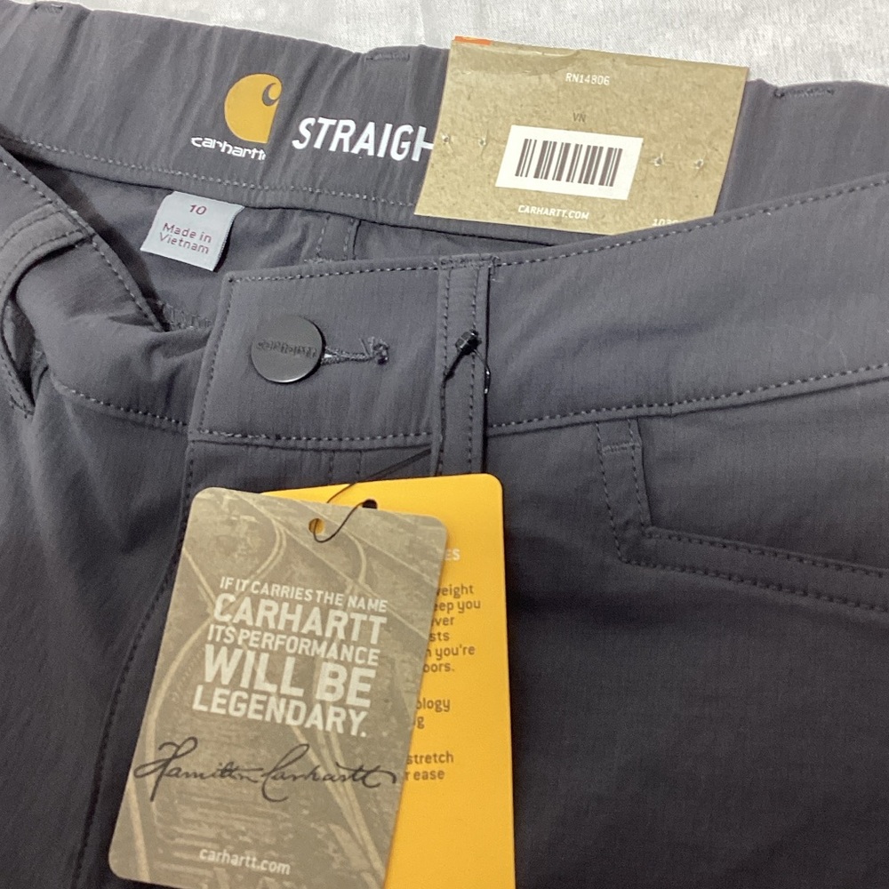 NWT Carhartt Women's Force Madden Gray Cargo shorts size 10 - Picture 5 of 10